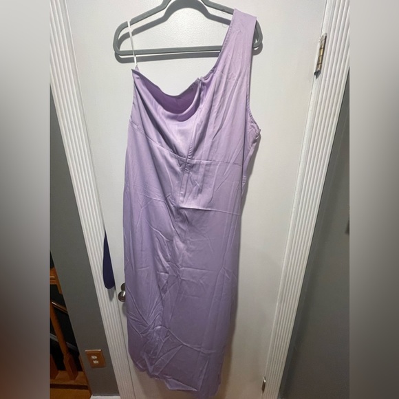 Shein Plus One Shoulder Cut Out Split Thigh Dress - Picture 4 of 5